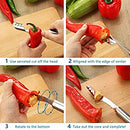 Multipurpose Jalapeno Pepper Corer & Seed Remover Tool