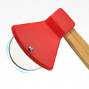 Axe Pizza Cutter with Bamboo Handle