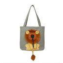 Lion-Shaped Pet Canvas Shoulder Bag